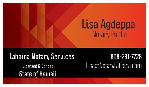Lahaina Notary Services