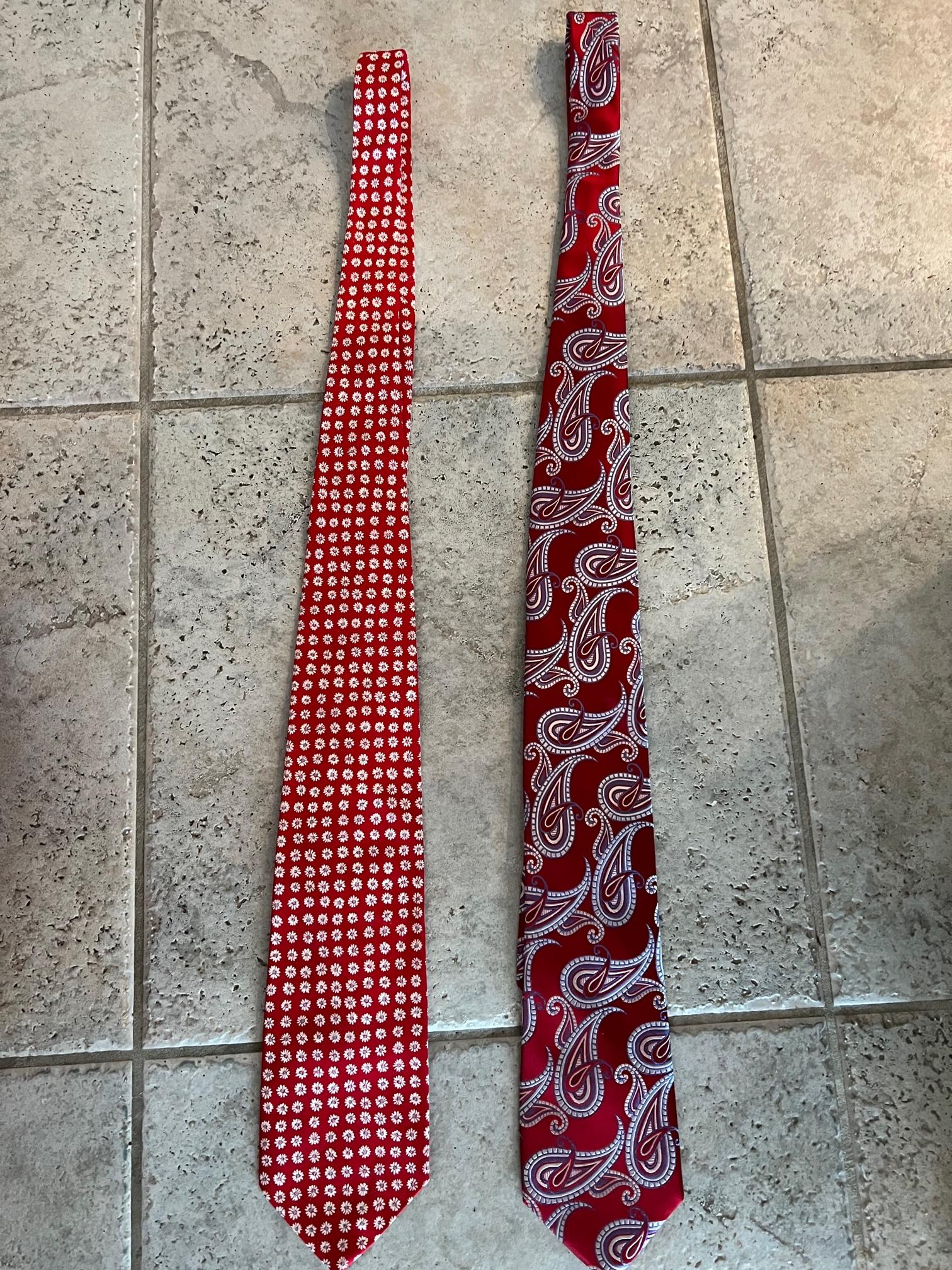 Two silk ties for sale