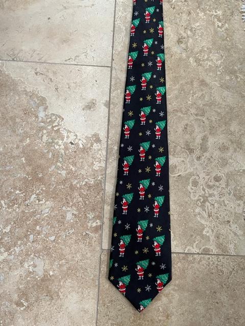 Christmas Tie - Santa pattern 