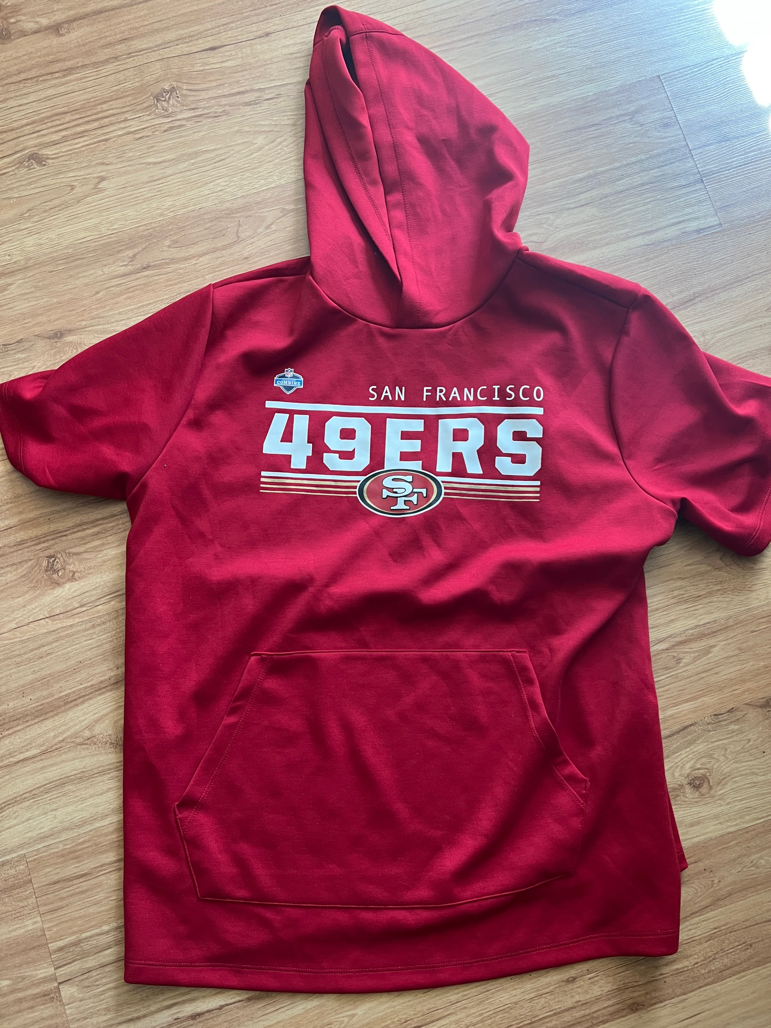 49ers Red Hoodie Scouting Combine